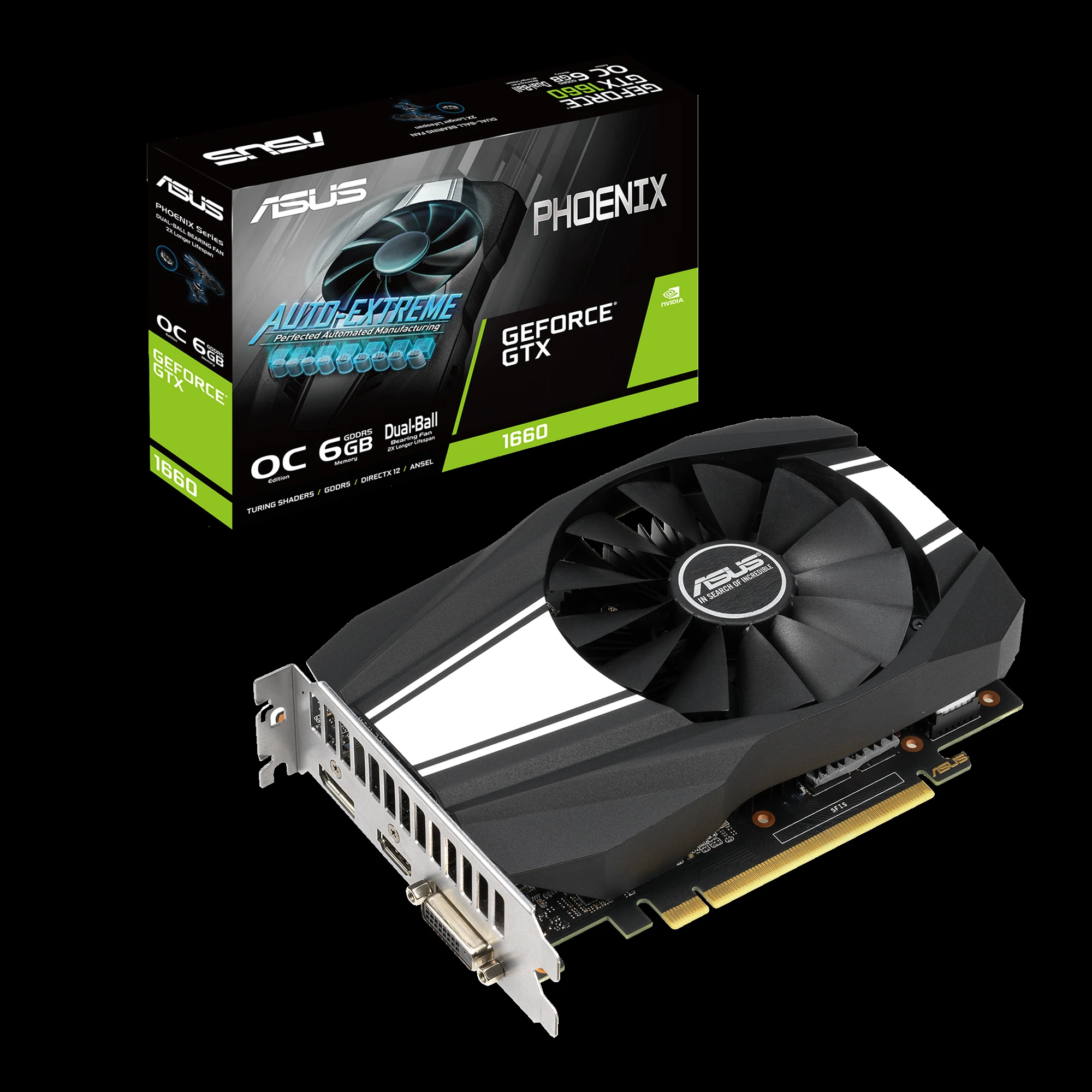 VGA ASUS Phoenix GeForce GTX 1660 6GB - GDDR5 - NEW