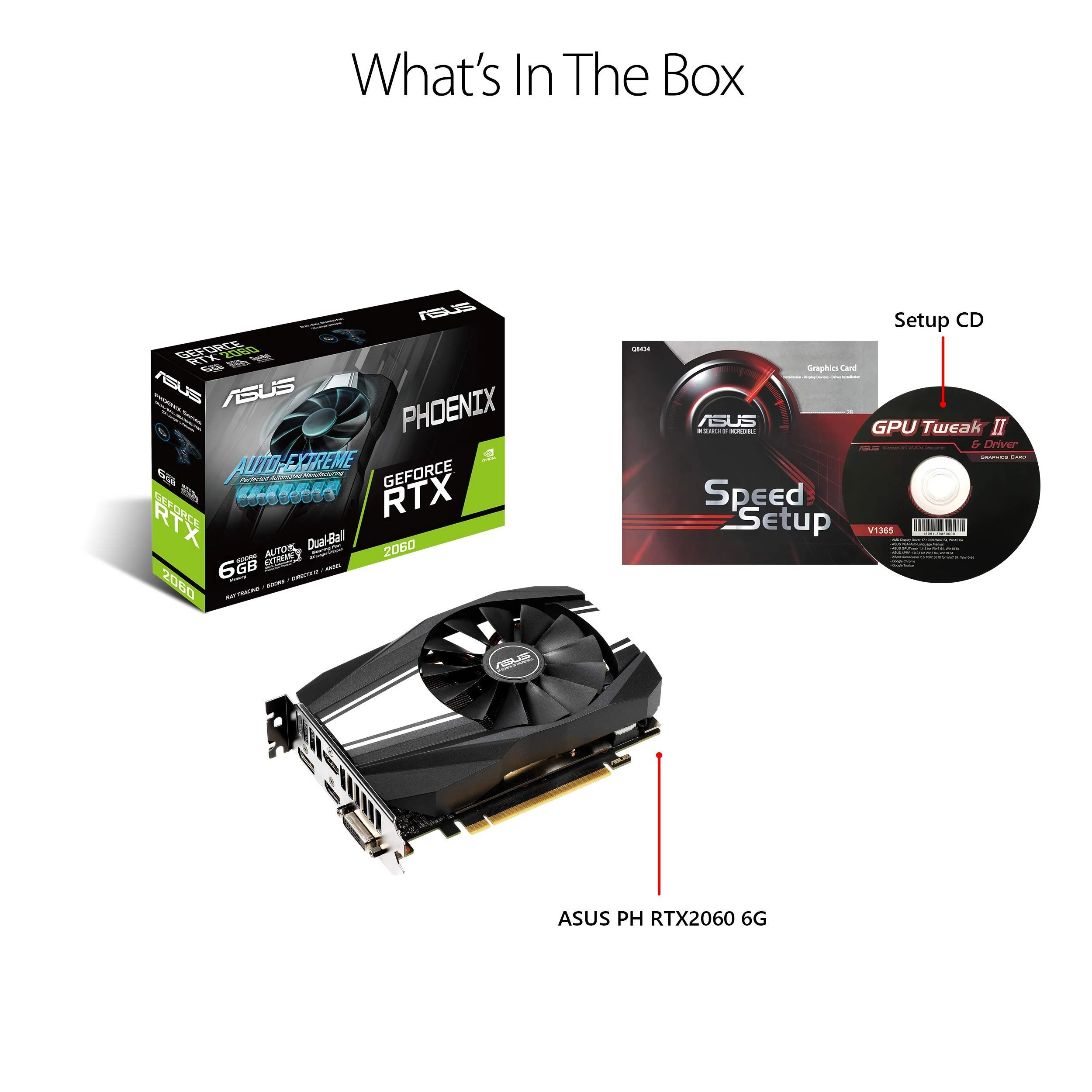 VGA ASUS Phoenix GeForce RTX 2060 6GB - GDDR6 - NEW