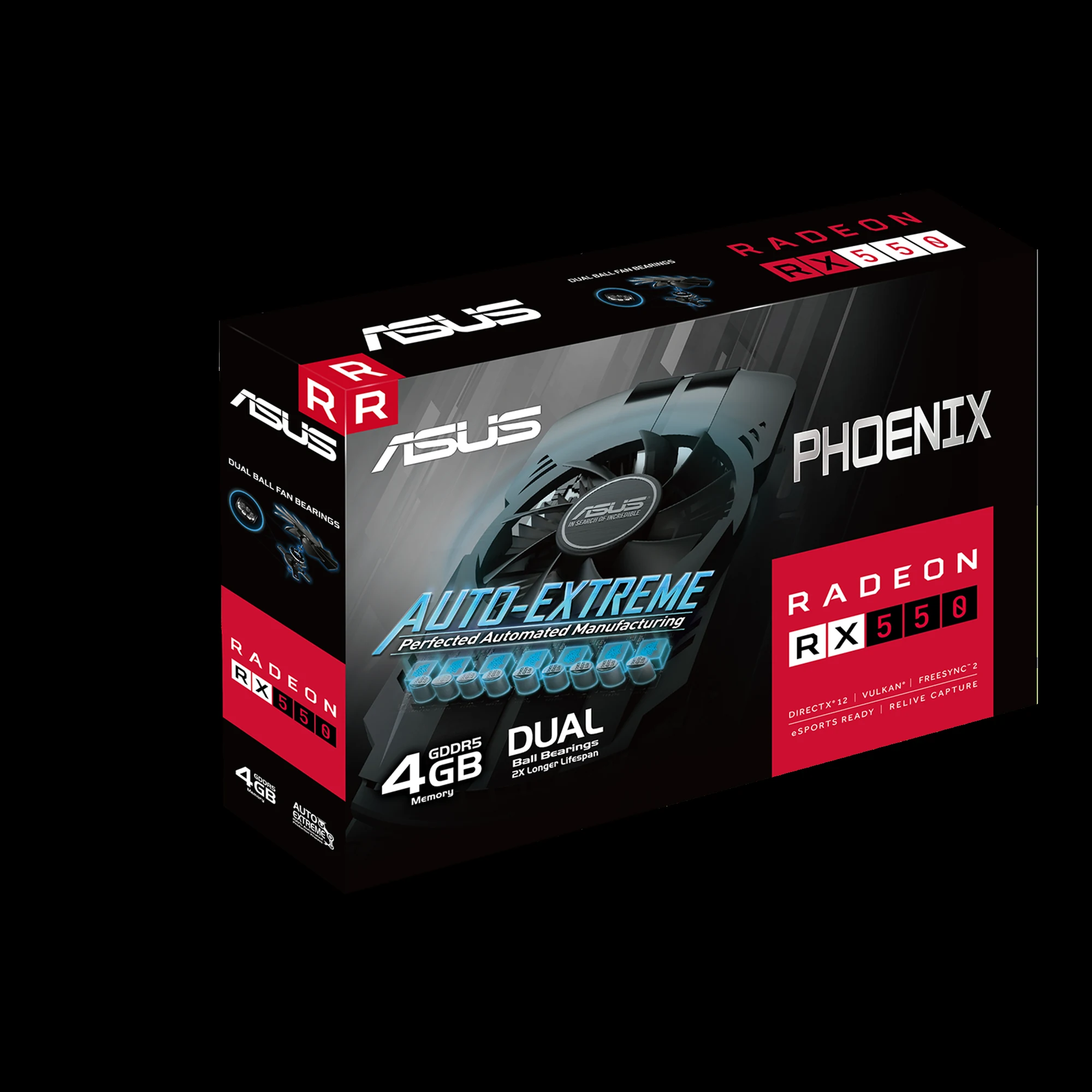 VGA ASUS Phoenix Radeon RX 550 4GB - GDDR5 - NEW