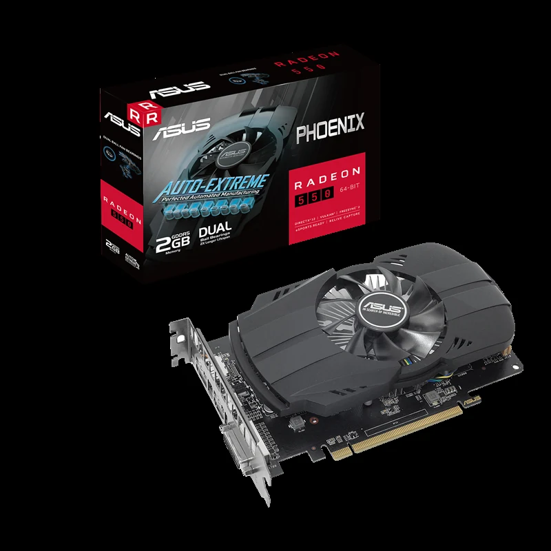 VGA ASUS Phoenix Radeon RX 550 4GB - GDDR5 - NEW