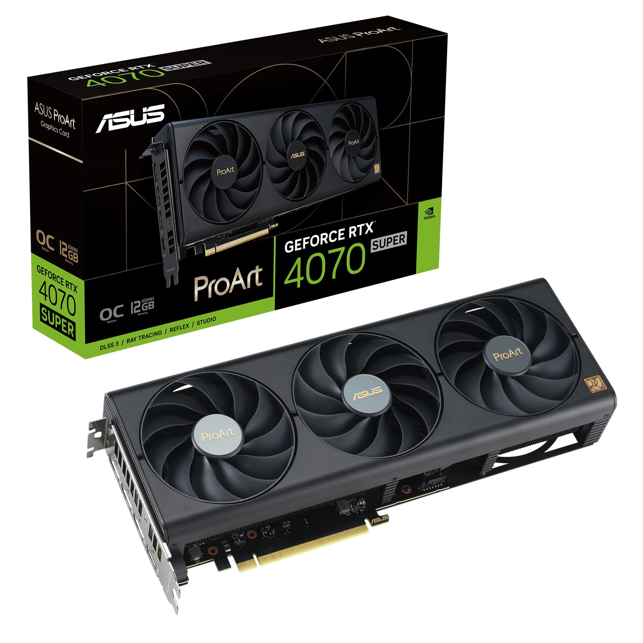 VGA ASUS ProArt GeForce RTX 4070 Ti SUPER OC Edition 16GB - GDDR6X - NEW