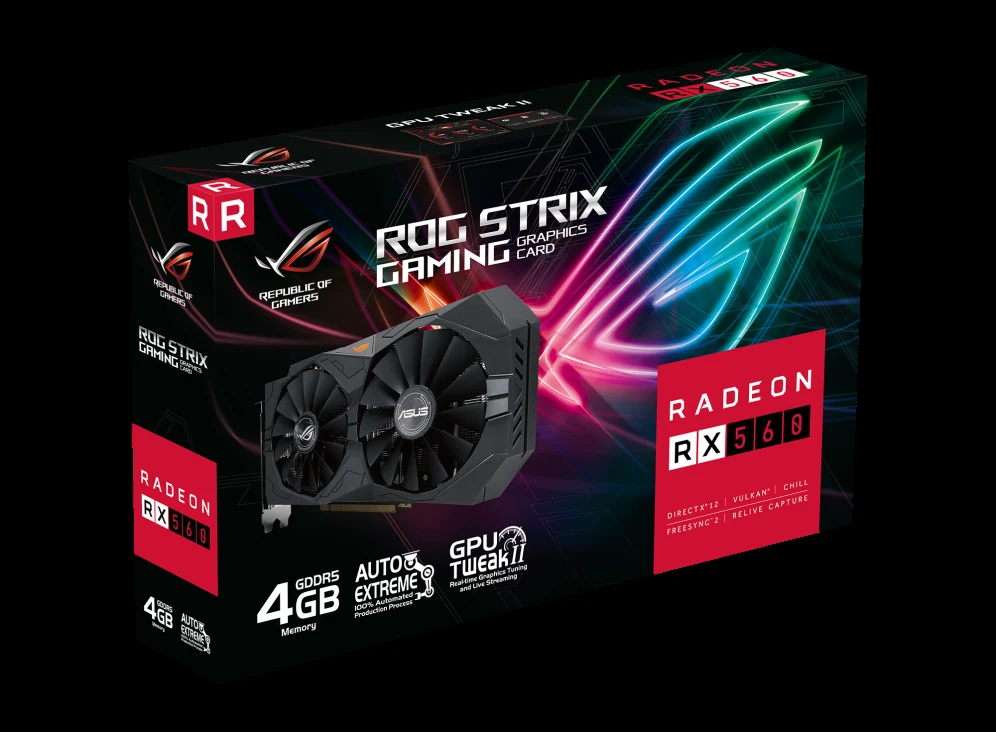 VGA ASUS Radeon RX 560 4GB - GDDR5 - NEW