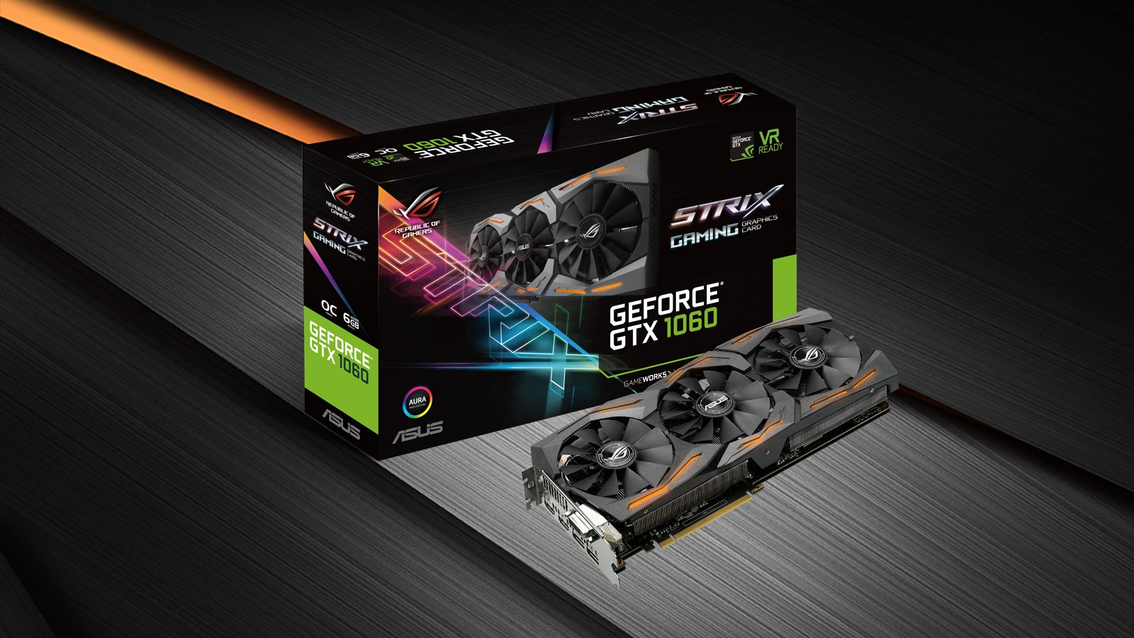 VGA ASUS ROG Strix GeForce GTX 1060 3GB OC Edition - GDDR5 - NEW