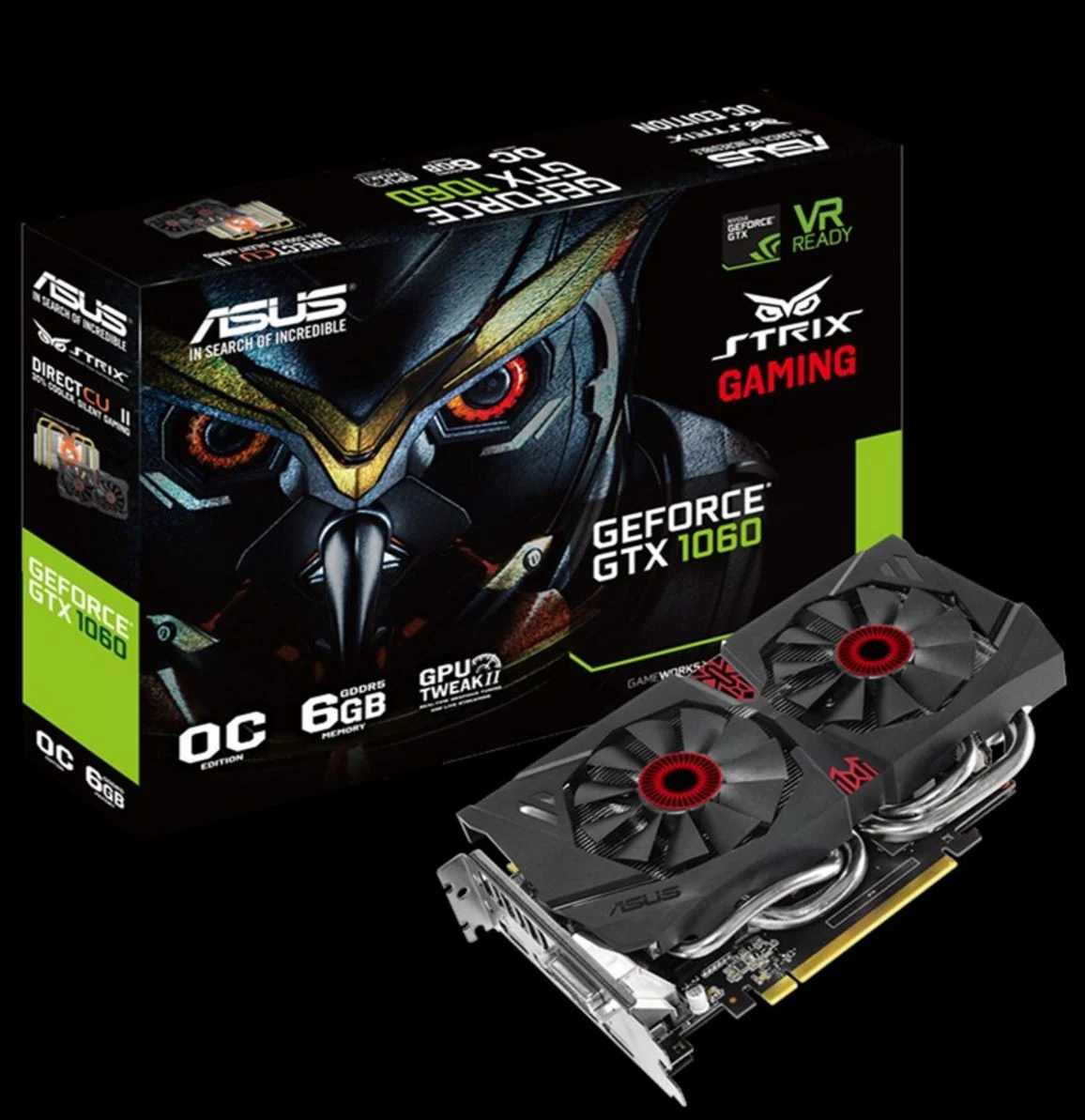 VGA ASUS ROG Strix GeForce GTX 1060 6GB Advanced Edition - GDDR5 - NEW
