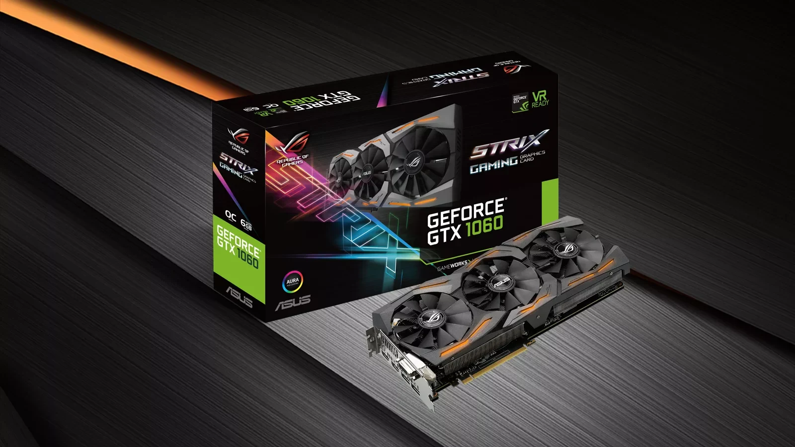 VGA ASUS ROG Strix GeForce GTX 1060 6GB Gaming Edition - GDDR5 - NEW