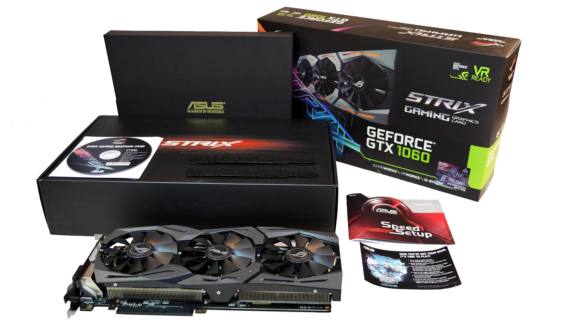 VGA ASUS ROG Strix GeForce GTX 1060 6GB Gaming Edition - GDDR5 - NEW