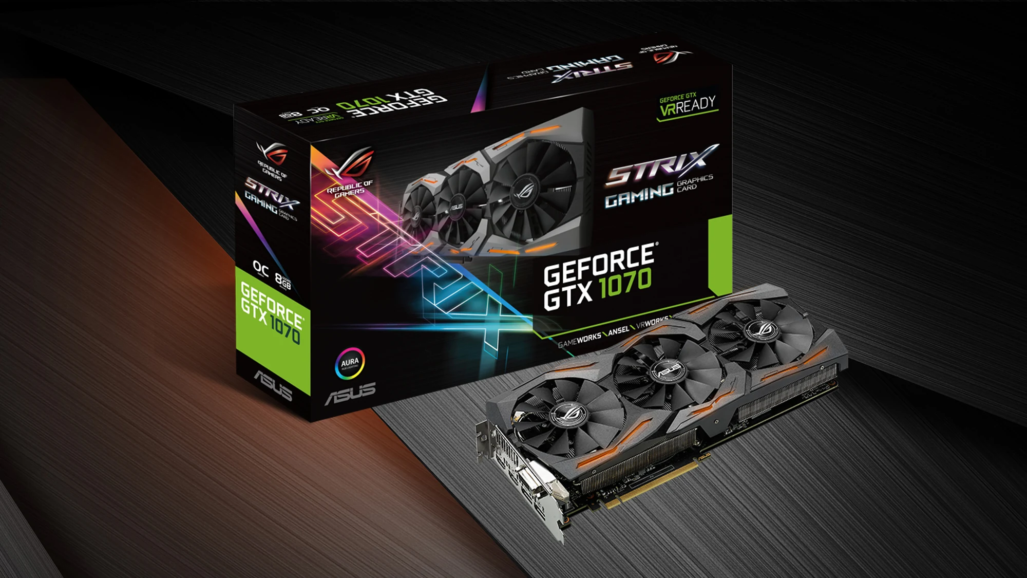 VGA ASUS ROG Strix GeForce GTX 1070 Advanced Edition 8GB - GDDR5 - NEW