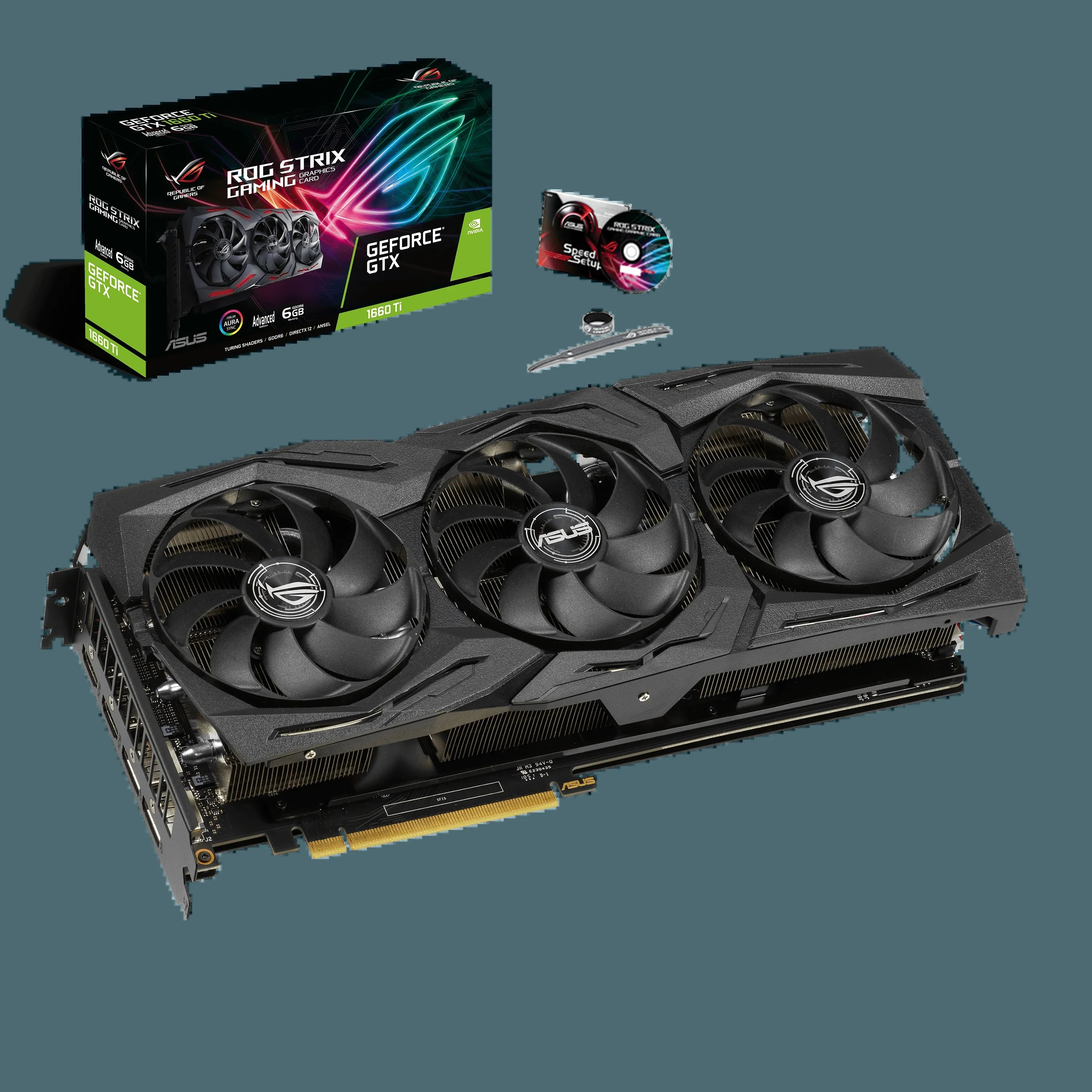 VGA ASUS ROG Strix GeForce GTX 1660 Ti Advanced Edition 6GB - GDDR6 - NEW