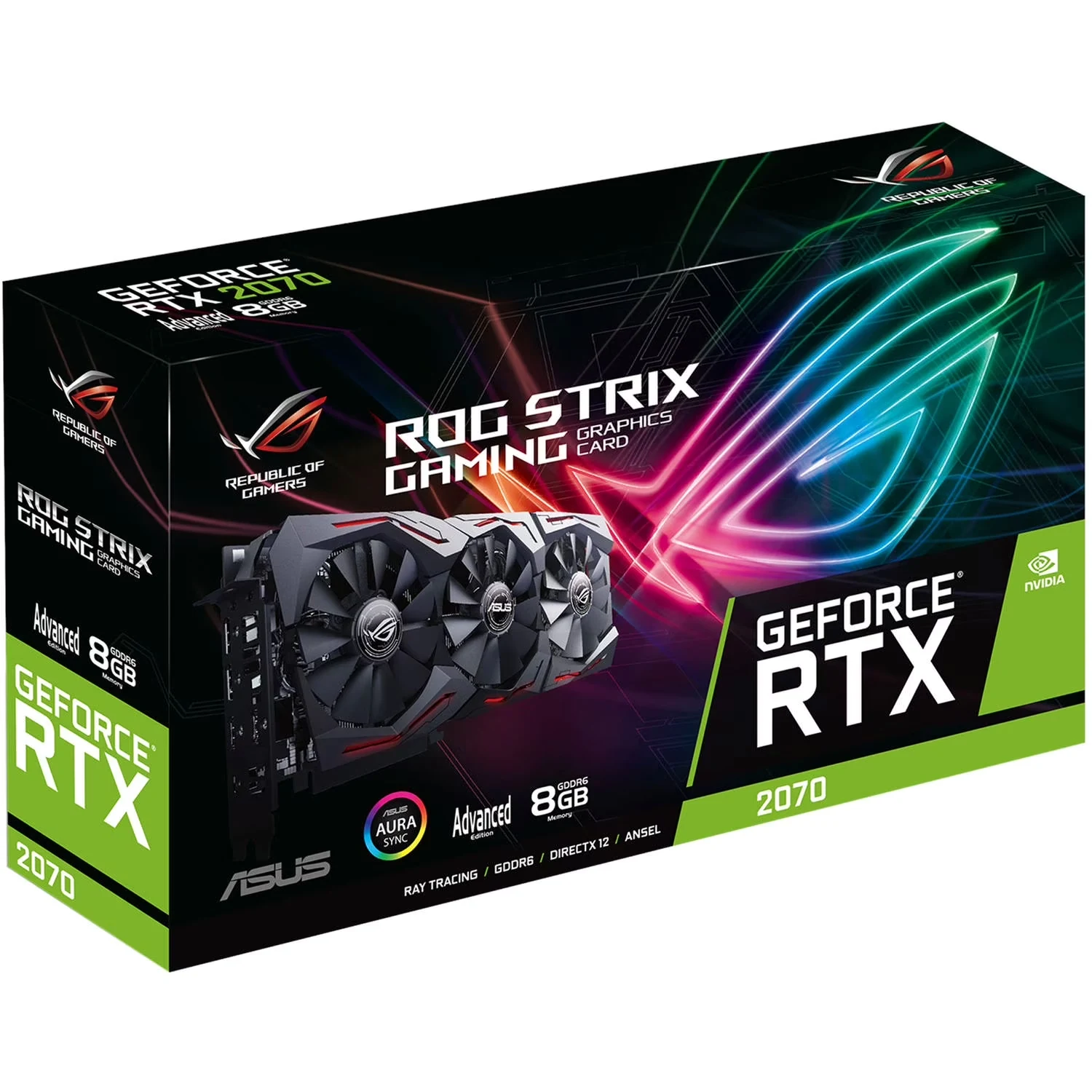 VGA ASUS ROG Strix GeForce RTX 2070 Advanced Edition 8GB - GDDR6 - NEW
