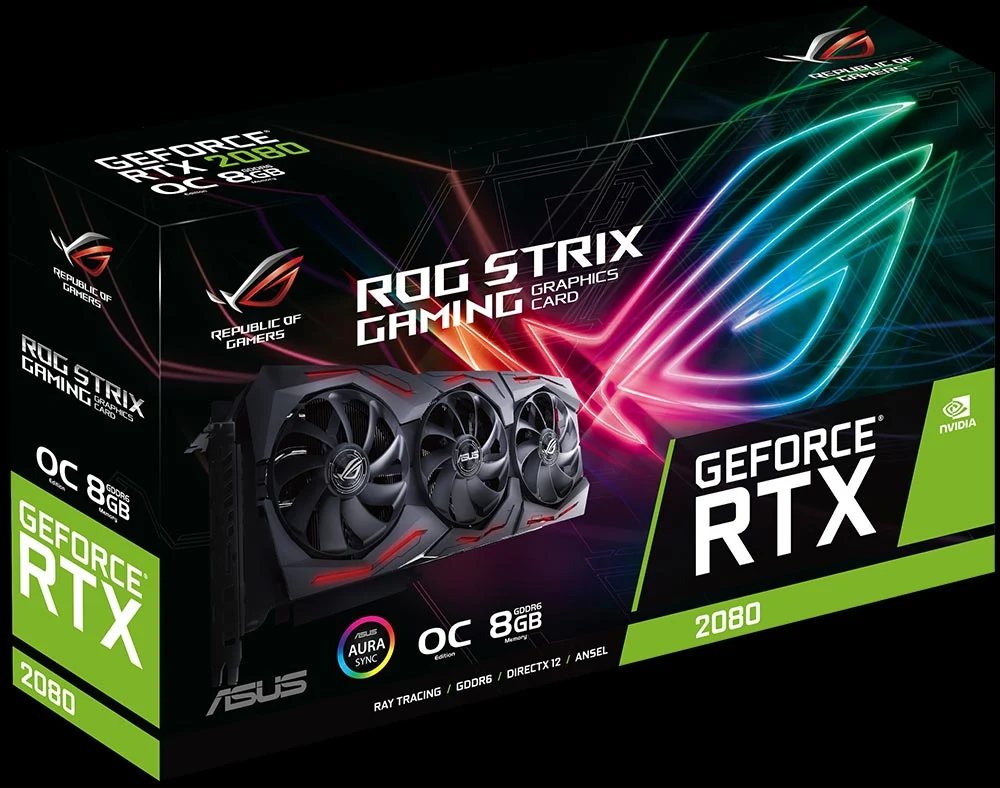 VGA ASUS ROG Strix GeForce RTX 2080 OC Edition 8GB - GDDR6 - NEW