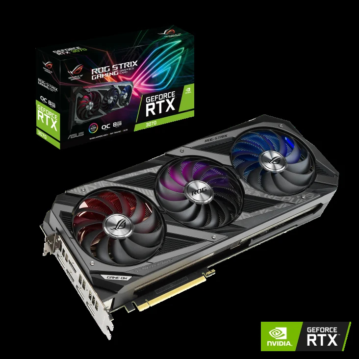 VGA ASUS ROG Strix GeForce RTX 3070 OC Edition 8GB - GDDR6 - NEW