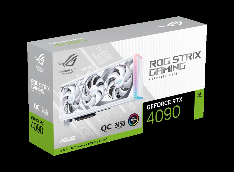 VGA ASUS ROG Strix GeForce RTX 4090 White OC Edition 24GB - GDDR6X - NEW