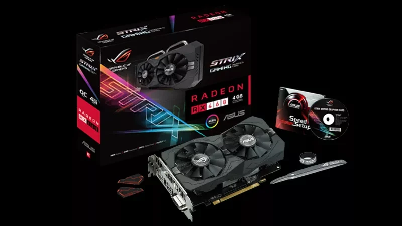 VGA ASUS ROG Strix Radeon RX 460 OC Edition 4GB - GDDR5 - NEW