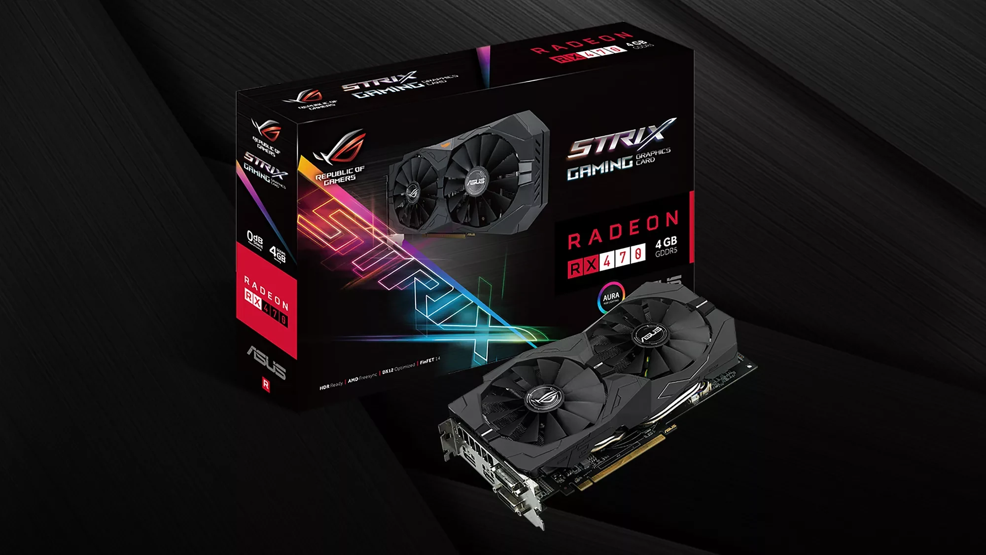 VGA ASUS ROG Strix Radeon RX 470 OC Edition 4GB - GDDR5 - NEW
