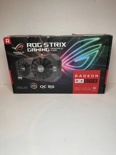 VGA ASUS ROG Strix Radeon RX 570 OC Edition 8GB - GDDR5 - NEW