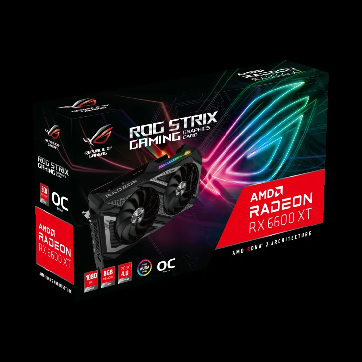 VGA ASUS ROG Strix Radeon RX 6600 XT OC Edition 8GB - GDDR6 - NEW