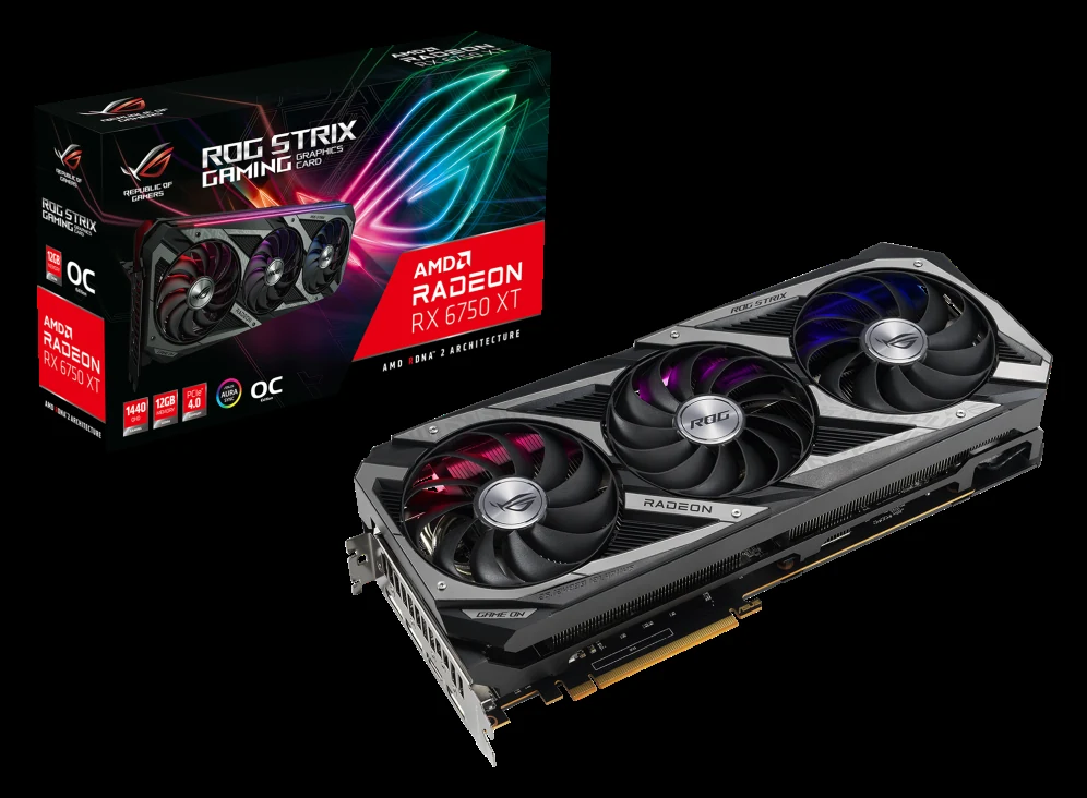 VGA ASUS ROG Strix Radeon RX 6750 XT OC Edition 12GB - GDDR6 - NEW
