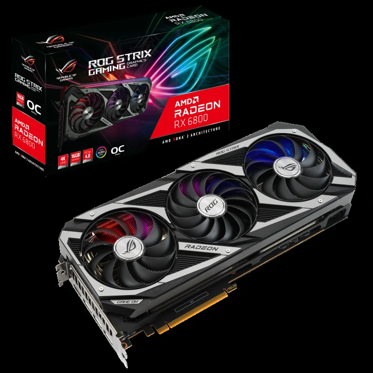 VGA ASUS ROG Strix Radeon RX 6800 OC Edition 16GB - GDDR6 - NEW