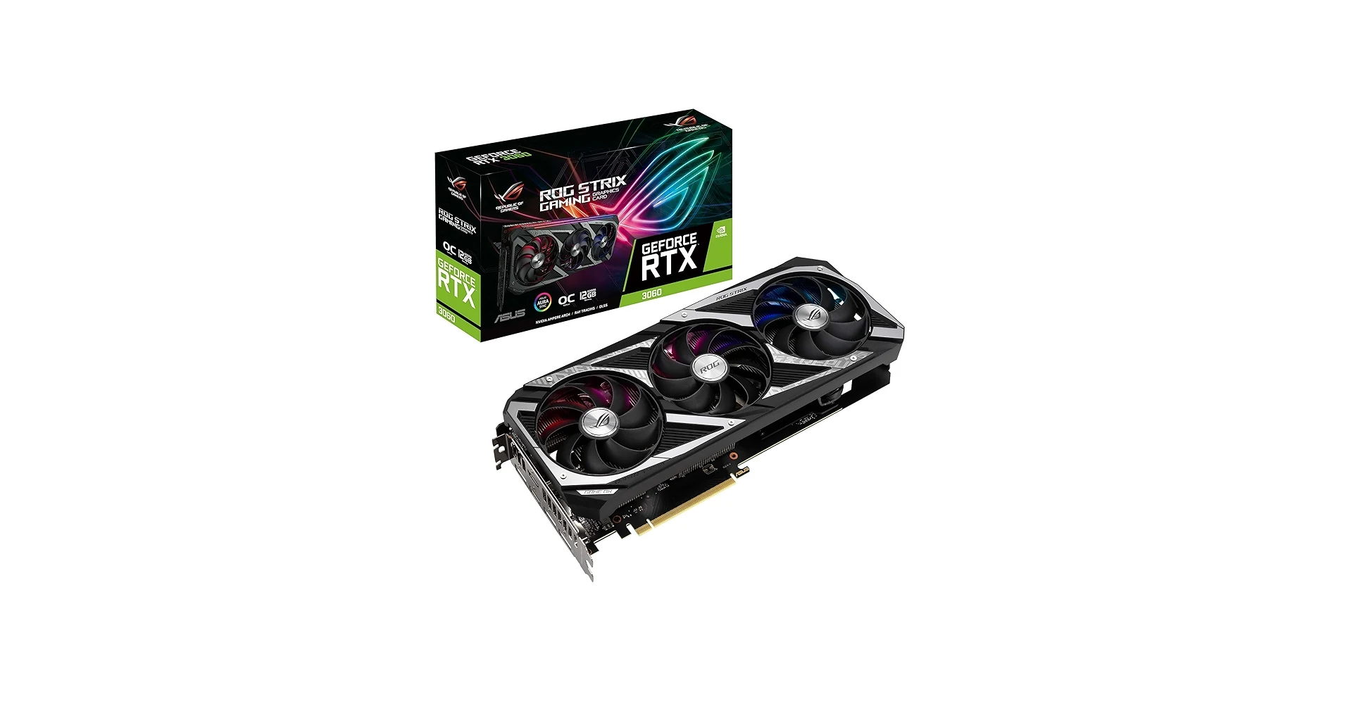 VGA ASUS ROG Strix RTX 3060 OC Edition 12GB - GDDR6 - NEW