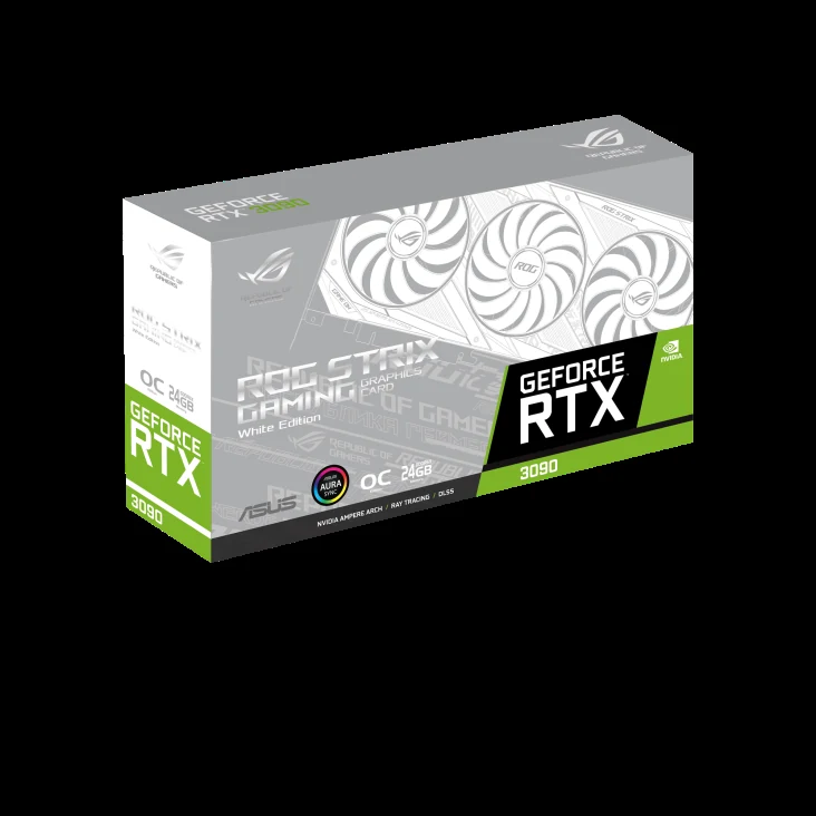 VGA ASUS ROG STRIX RTX 3090 White Edition 24GB - GDDR6X - NEW
