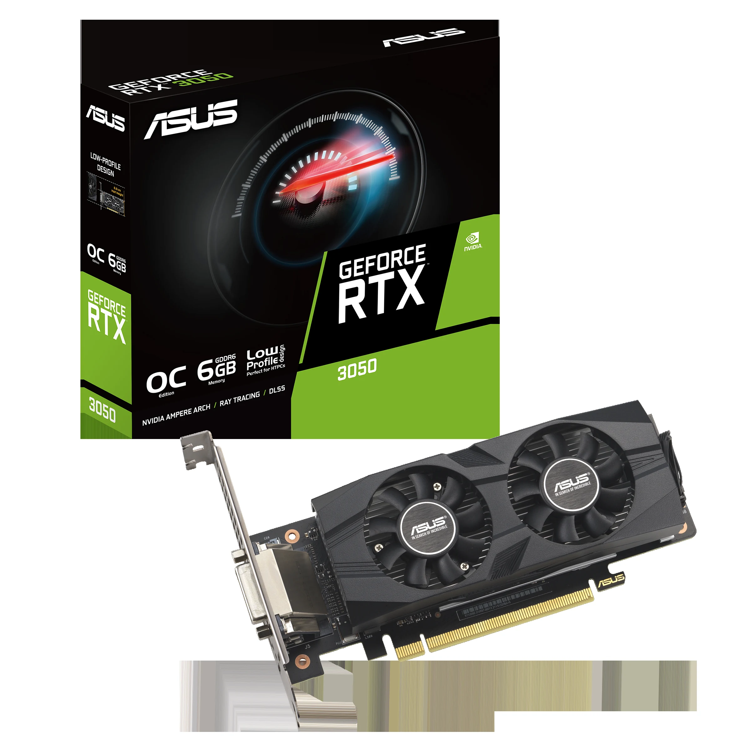 VGA ASUS RTX 3050 LP BRK 6GB - GDDR6 - NEW