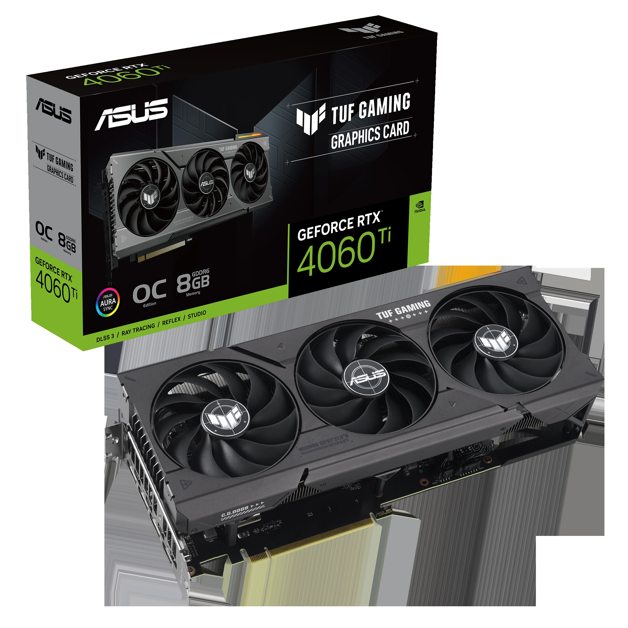 VGA ASUS TUF Gaming GeForce RTX 4060 Ti OC Edition 8GB - GDDR6 - NEW