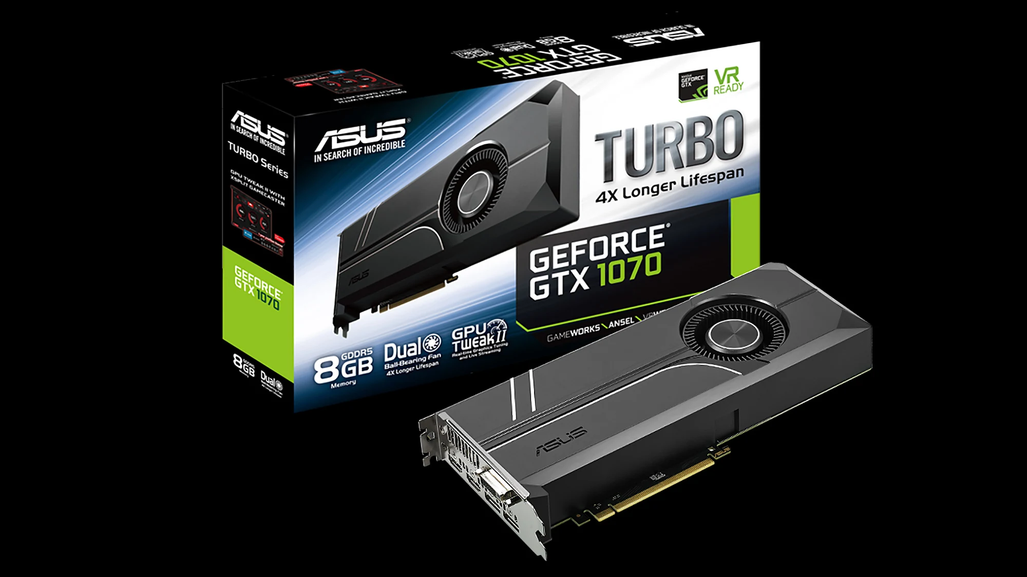 VGA ASUS Turbo GeForce GTX 1070 8GB - GDDR5 - NEW