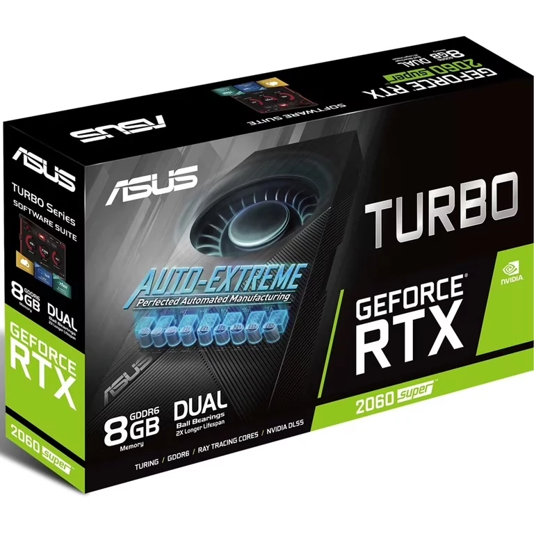 VGA ASUS Turbo GeForce RTX 2060 SUPER EVO 8GB - GDDR6 - NEW
