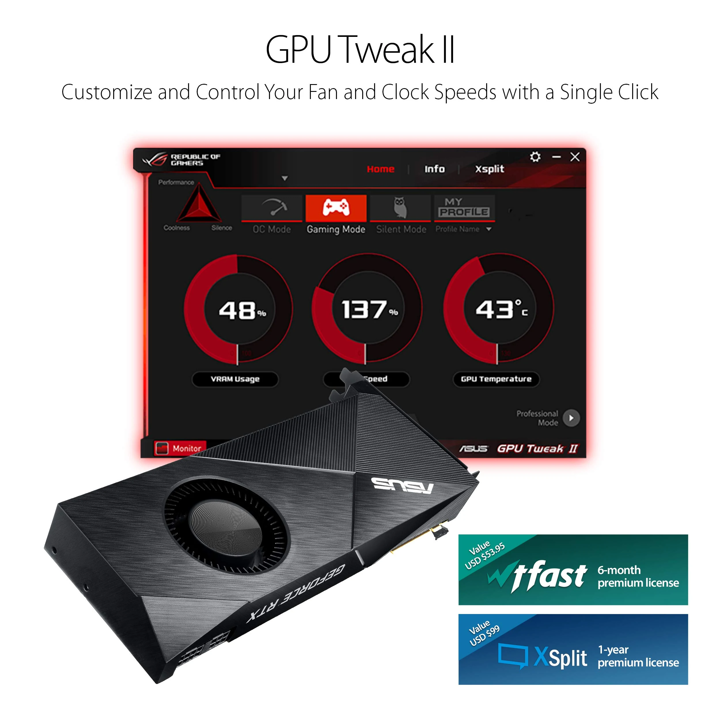 VGA ASUS Turbo GeForce RTX 2080 8GB - GDDR6 - NEW