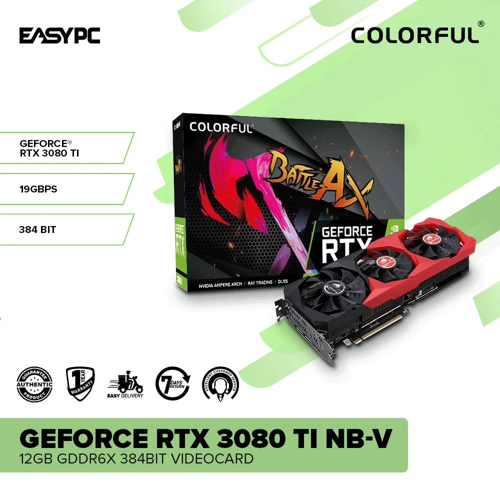 VGA Colorful GeForce RTX 3080 NB 12GB - GDDR6X - NEW