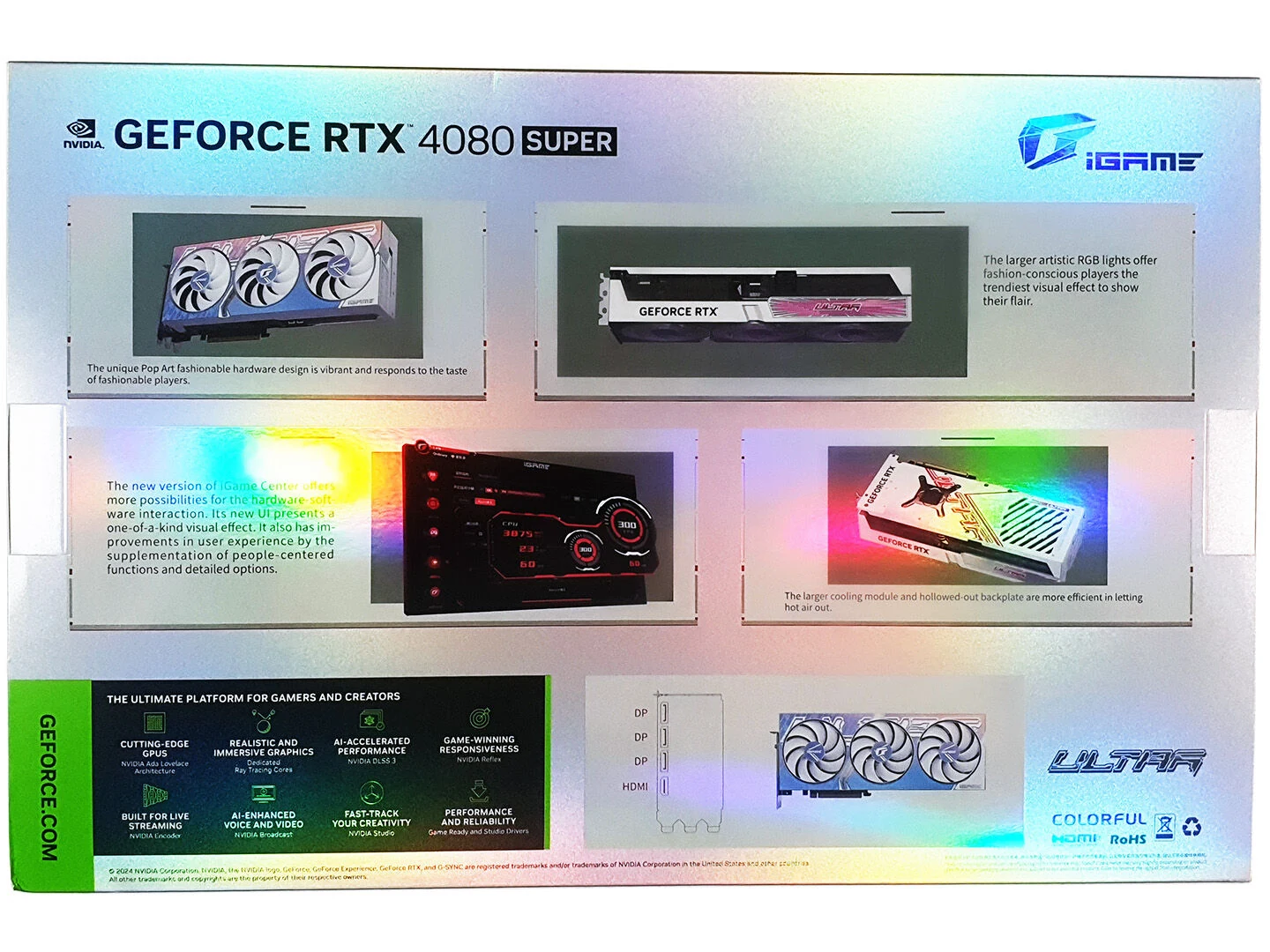 VGA Colorful GeForce RTX 4080 SUPER NB EX 16GB - GDDR6X - NEW