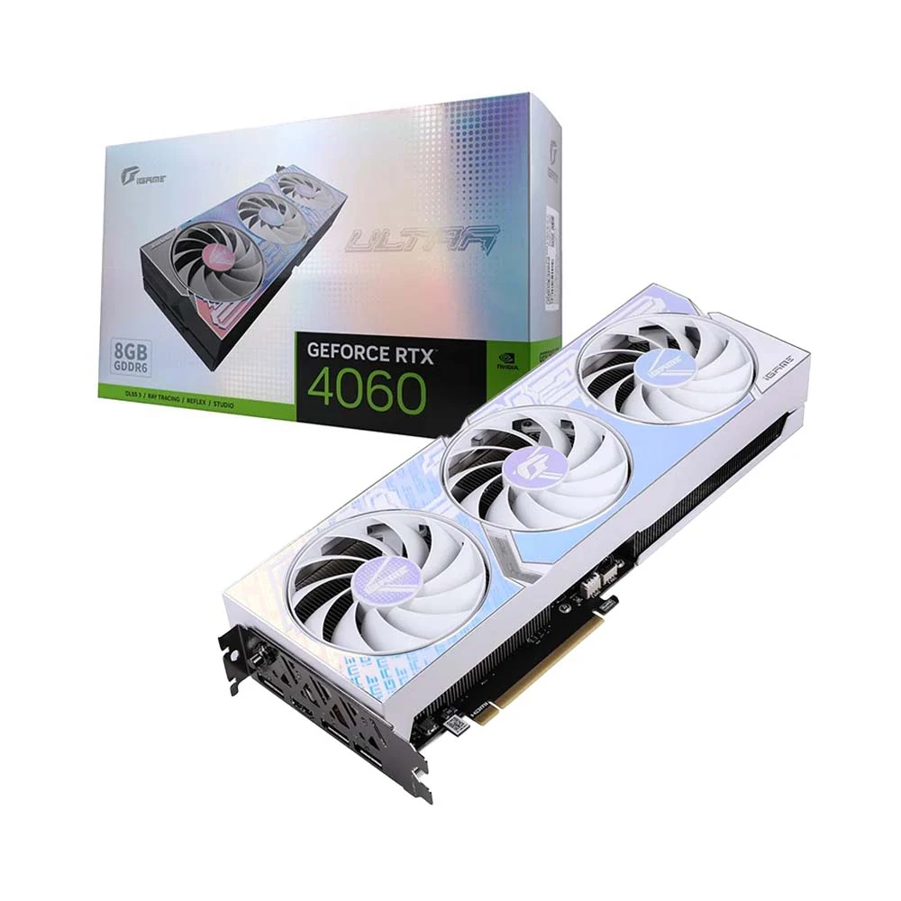 VGA Colorful iGame GeForce RTX 4060 Ultra W OC 8GB - GDDR6 - NEW