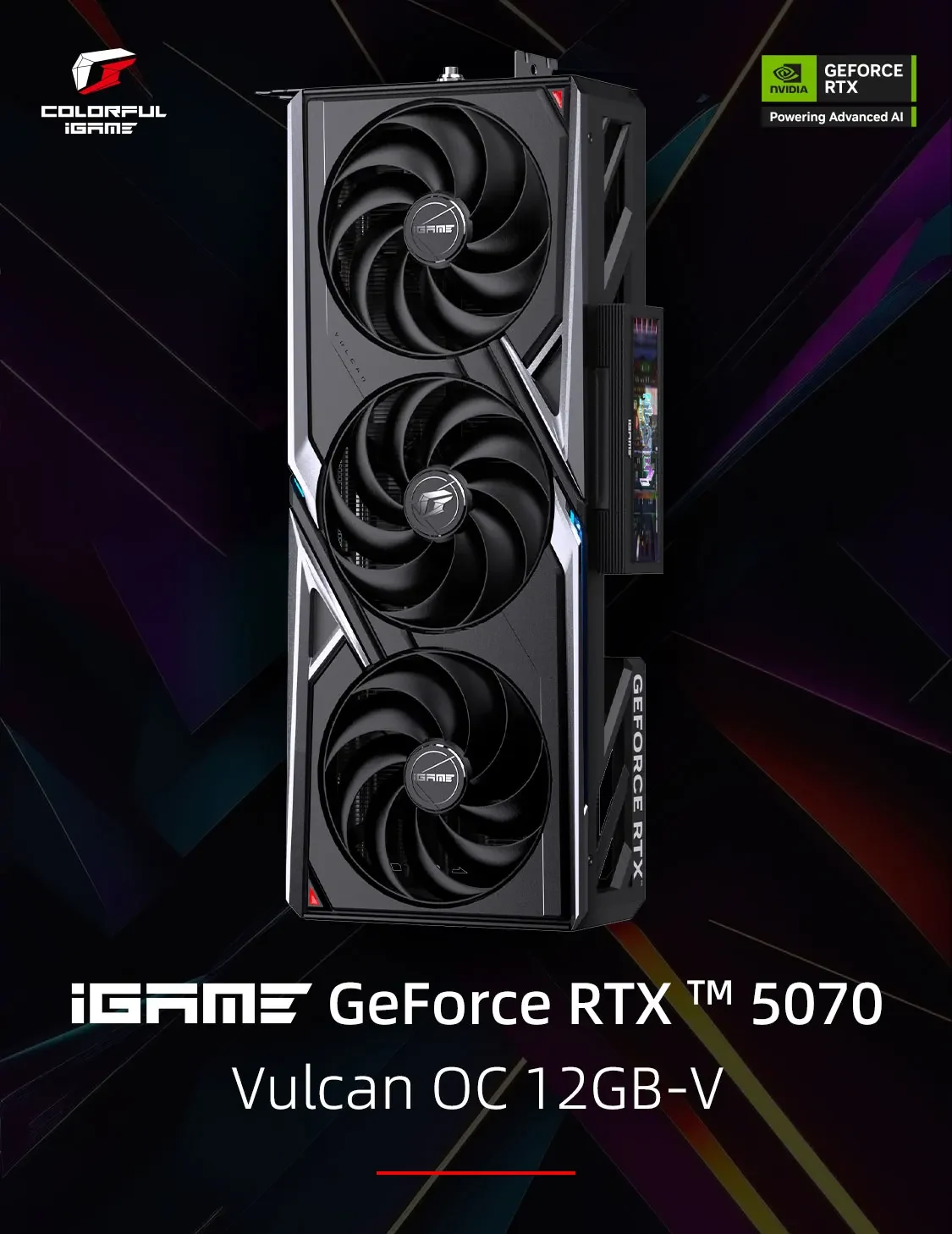 VGA Colorful iGame GeForce RTX 5070 Vulcan OC 12GB-V - GDDR7 - NEW