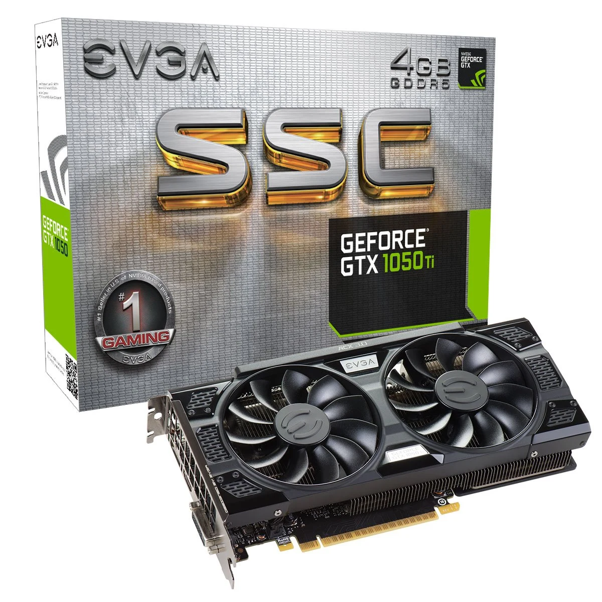 VGA EVGA GeForce GTX 1050 Ti SC Gaming 4GB - GDDR5 - NEW