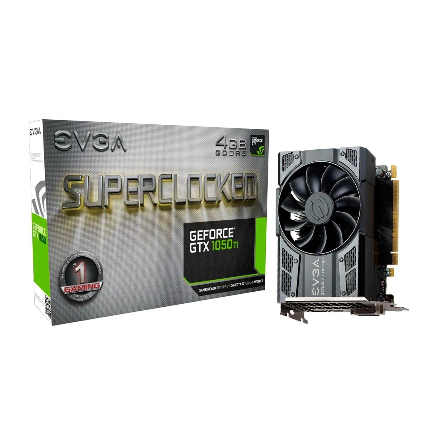 VGA EVGA GeForce GTX 1050 Ti SC Gaming 4GB - GDDR5 - NEW