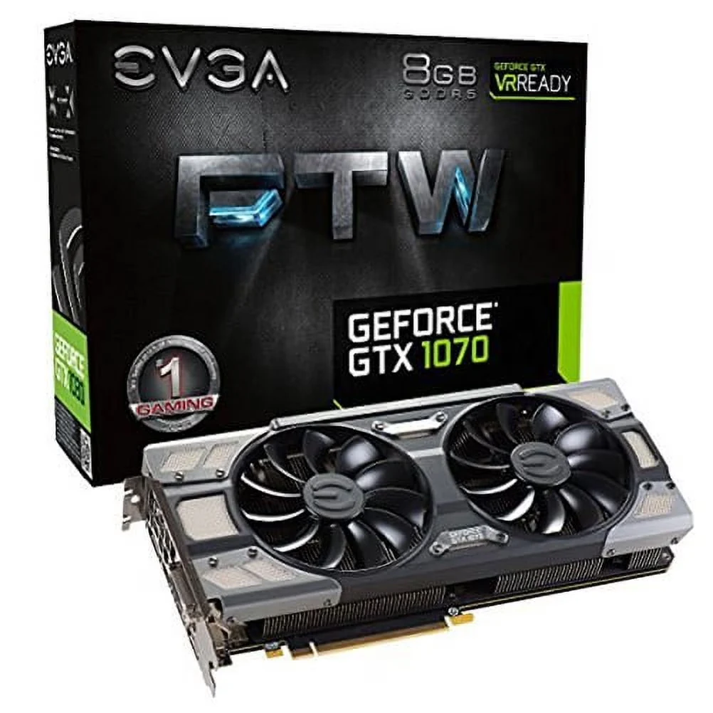VGA EVGA GeForce GTX 1070 FTW Gaming 8GB - GDDR5 - NEW