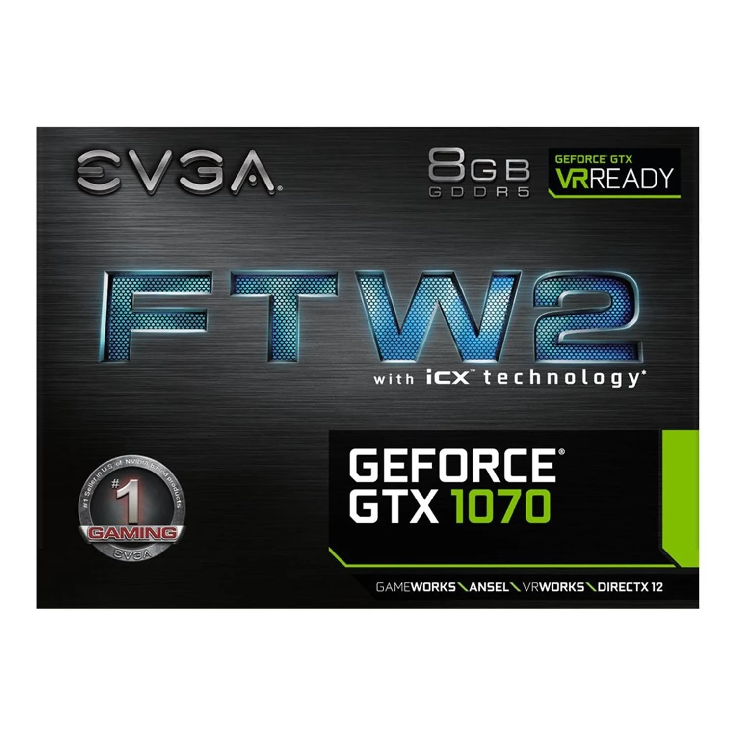 VGA EVGA GeForce GTX 1070 Ti FTW2 Gaming 8GB - GDDR5 - NEW