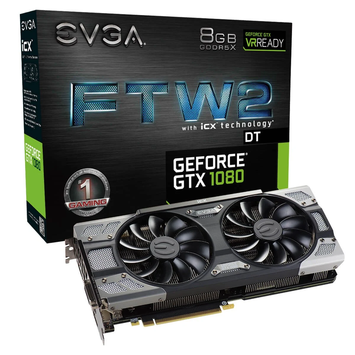 VGA EVGA GeForce GTX 1080 FTW2 Gaming 8GB - GDDR5X - NEW