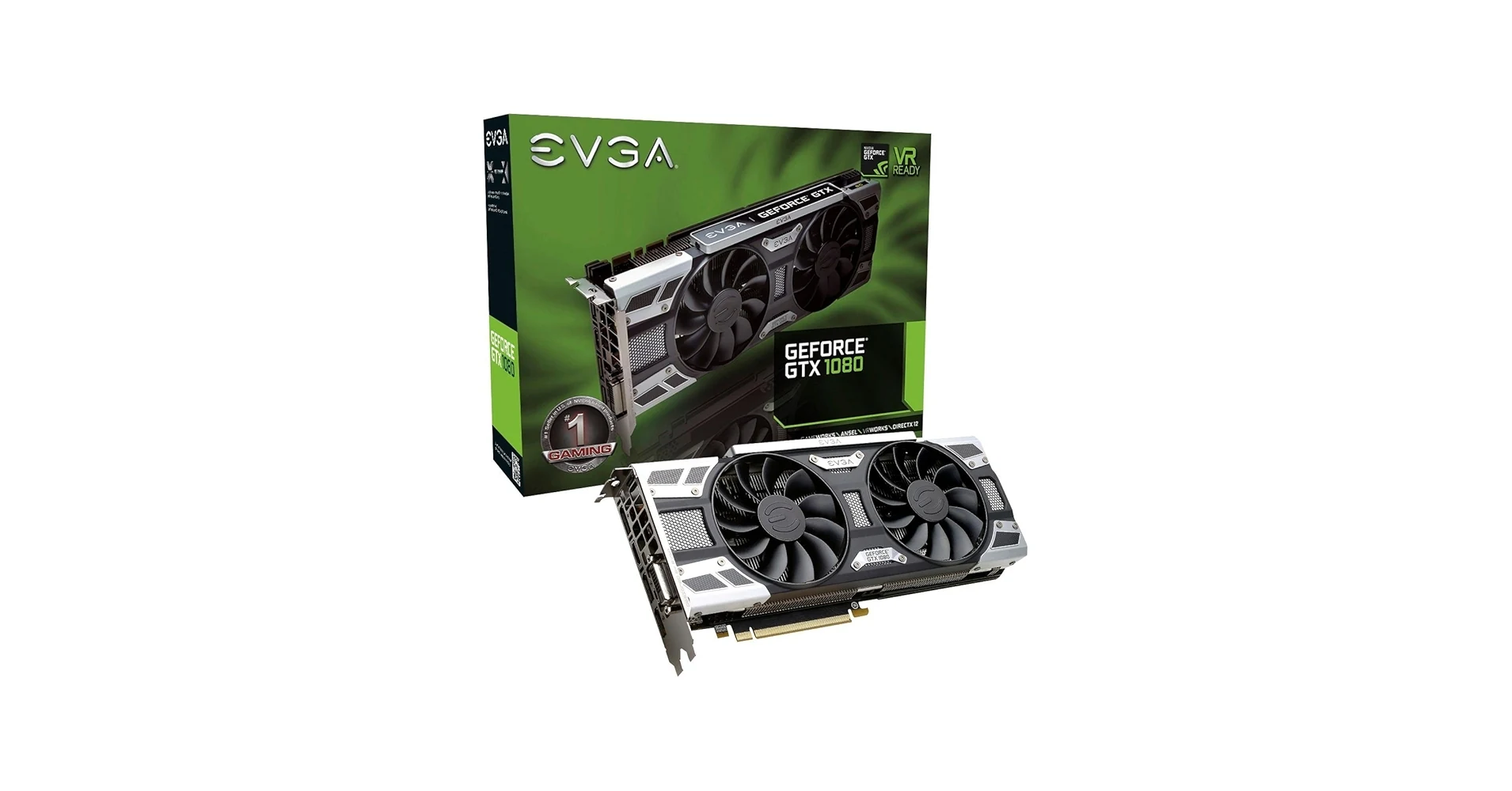 VGA EVGA GeForce GTX 1080 FTW2 Gaming 8GB - GDDR5X - NEW