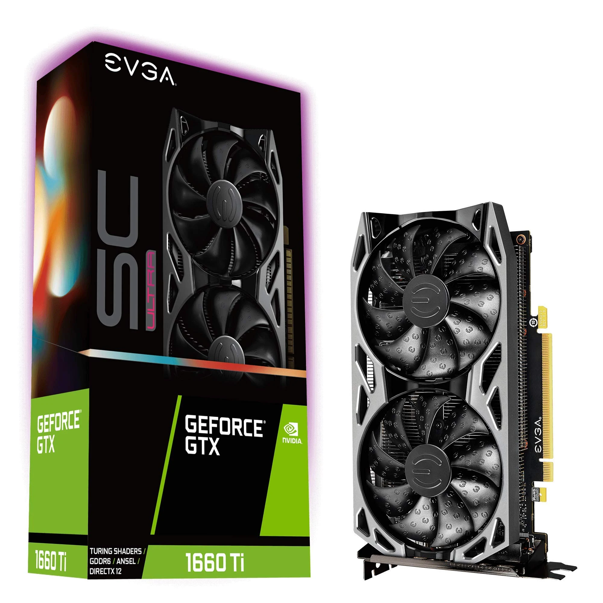VGA EVGA GeForce GTX 1660 Ti XC Black Gaming 6GB - GDDR6 - NEW