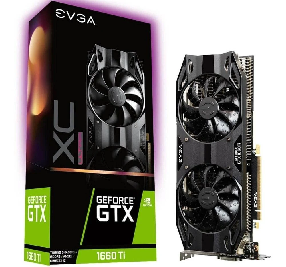 VGA EVGA GeForce GTX 1660 Ti XC Black Gaming 6GB - GDDR6 - NEW