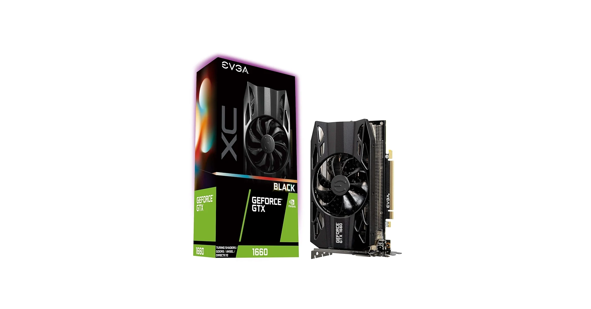 VGA EVGA GeForce GTX 1660 XC Black Gaming 6GB - GDDR5 - NEW