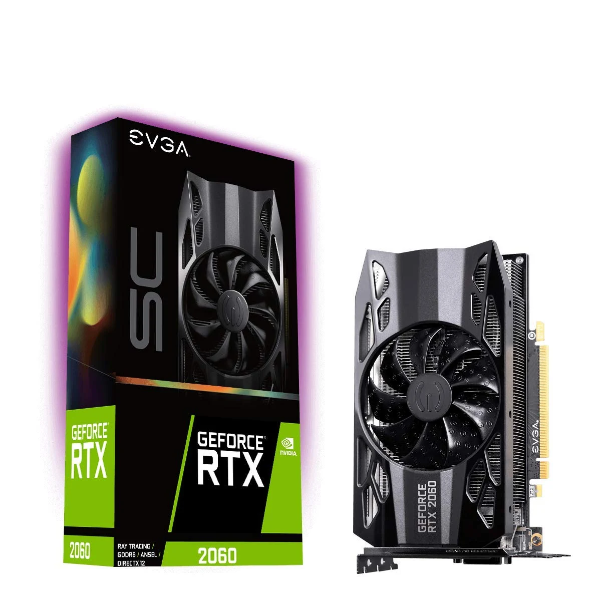 VGA EVGA GeForce RTX 2060 SC Gaming 6GB - GDDR6 - NEW