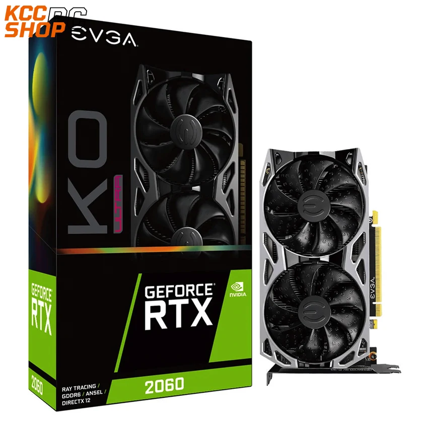 VGA EVGA GeForce RTX 2060 XC Black Gaming 6GB - GDDR6 - NEW