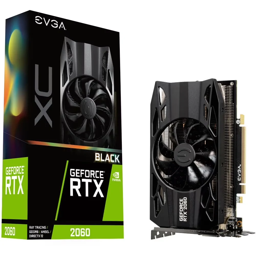 VGA EVGA GeForce RTX 2070 Black Gaming 8GB - GDDR6 - NEW