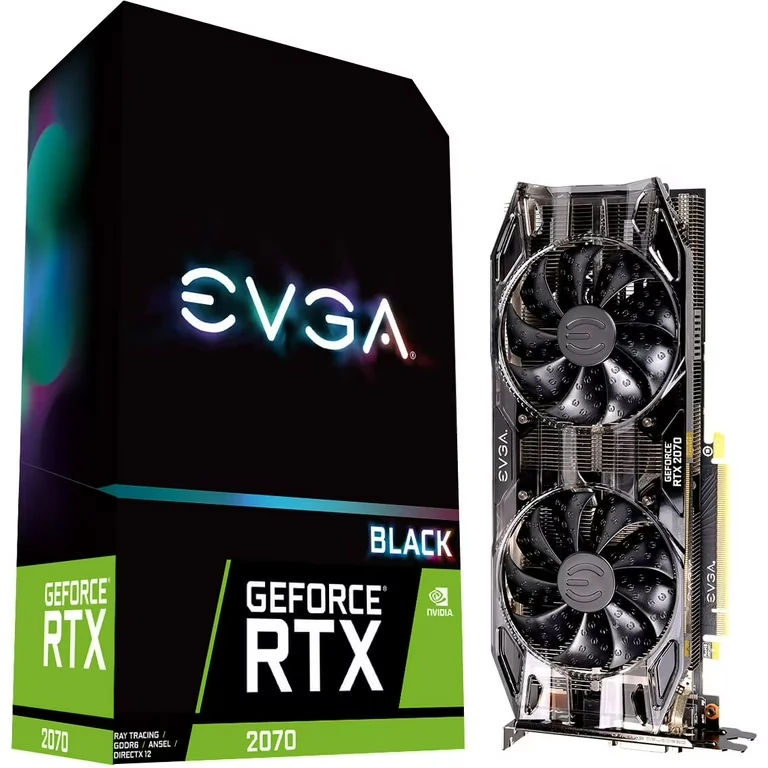 VGA EVGA GeForce RTX 2070 Black Gaming 8GB - GDDR6 - NEW