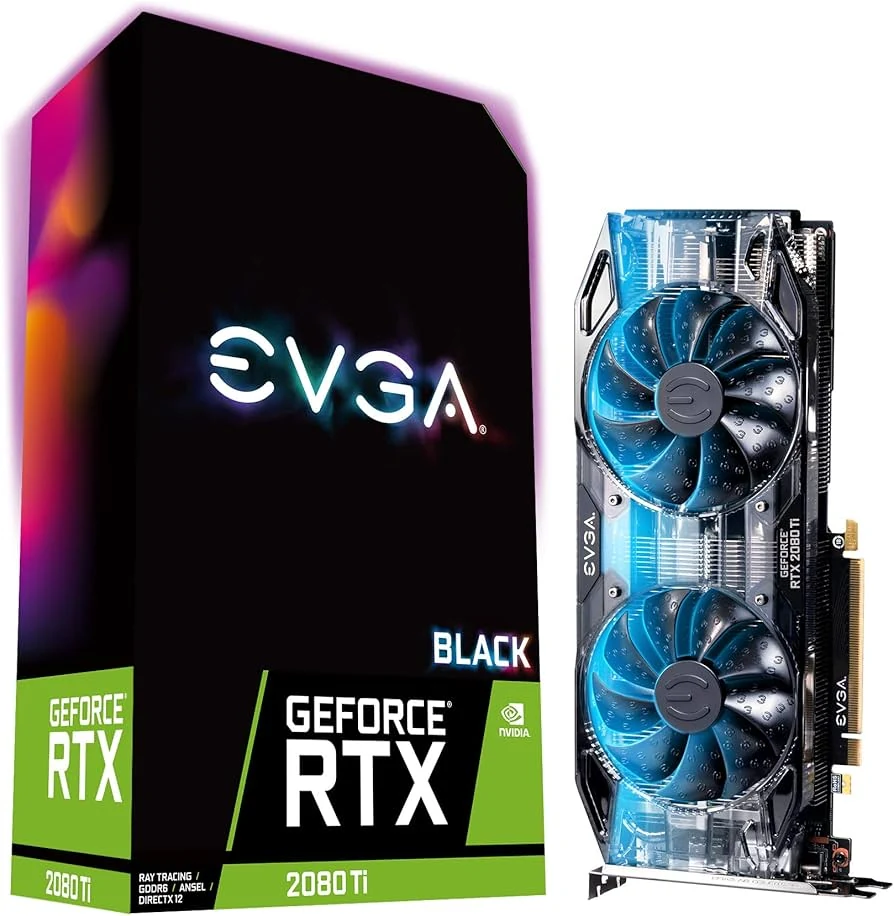 VGA EVGA GeForce RTX 2080 Black Edition Gaming 8GB - GDDR6 - NEW