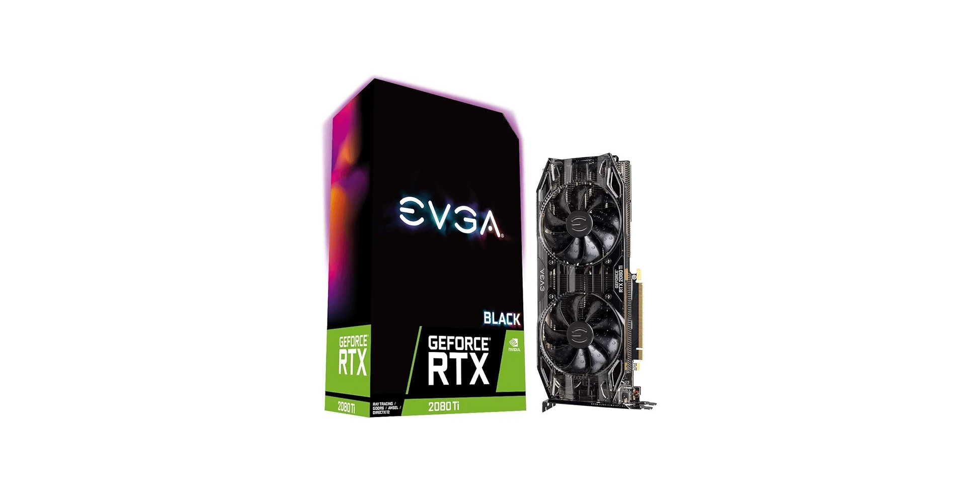 VGA EVGA GeForce RTX 2080 Ti Black Edition Gaming 11GB - GDDR6 - NEW
