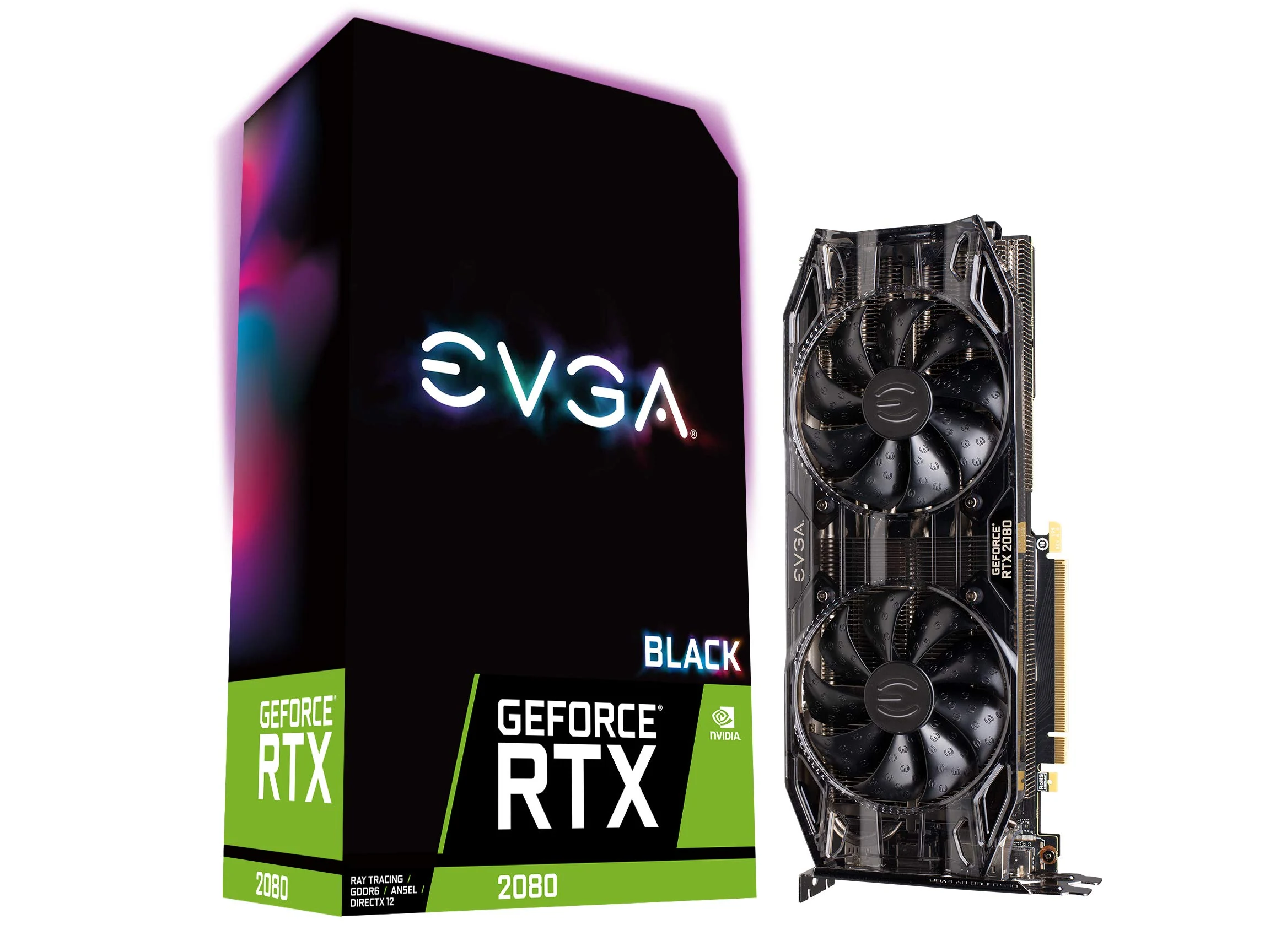 VGA EVGA GeForce RTX 2080 XC Black Edition Gaming 8GB - GDDR6 - NEW