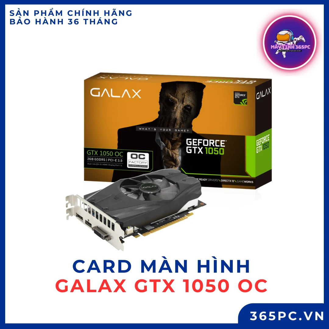 VGA GALAX GeForce GTX 1050 OC 2GB GDDR5